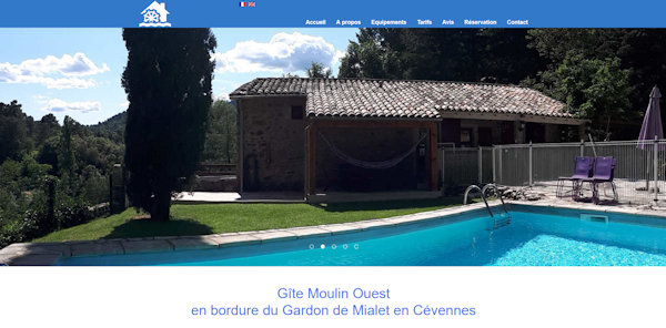 Gite pour 12 personnes en bordure du Gardon de Mialet en Cévennes