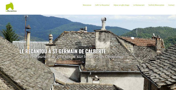 Le Recantou, café, gite étape et restaurant à St Germain de Calberte en Cévennes